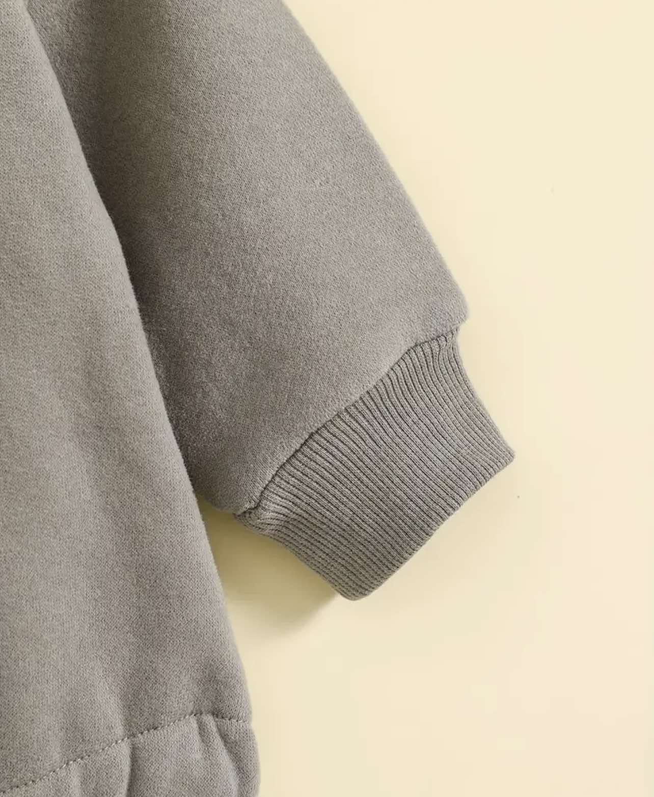'Lil Dude' Romper Grey