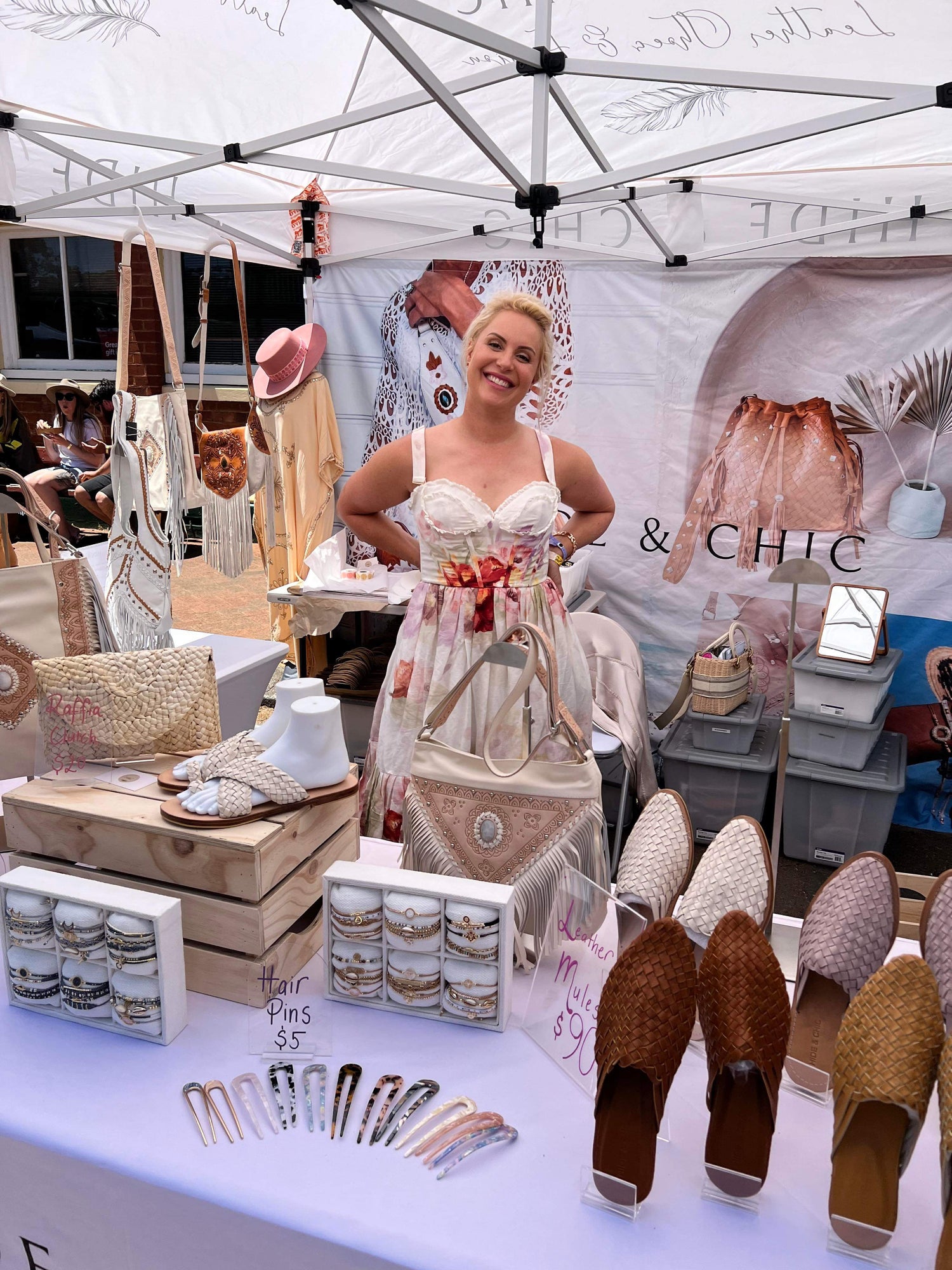 Julia and Renae Hide and Chic at Markets