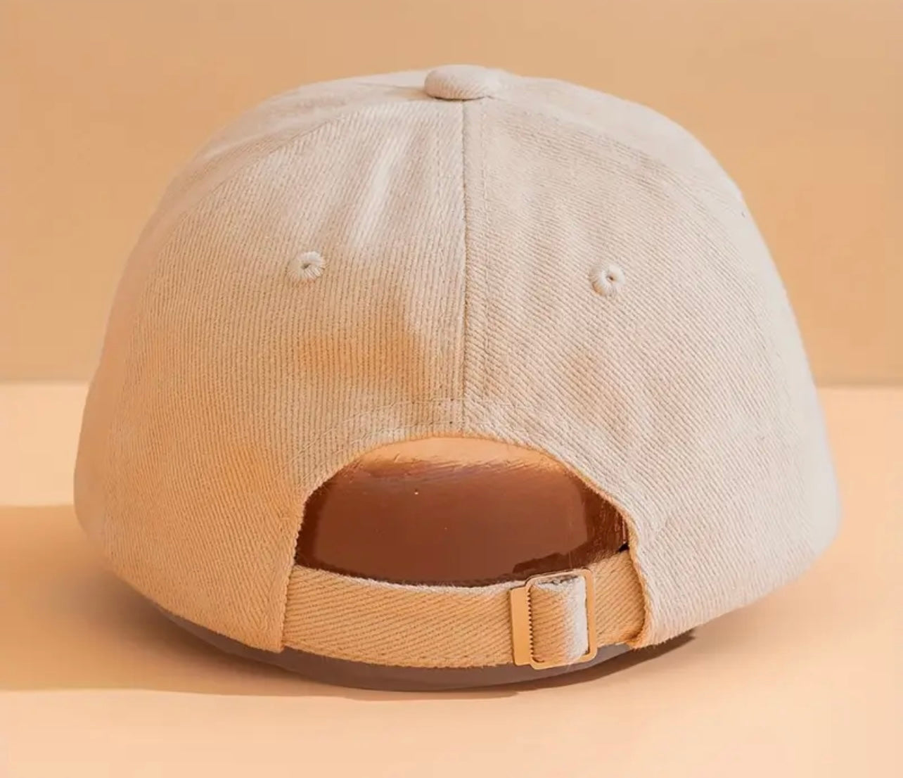 Back view of the firetruck hat, featuring a comfortable snap closure for easy size adjustments