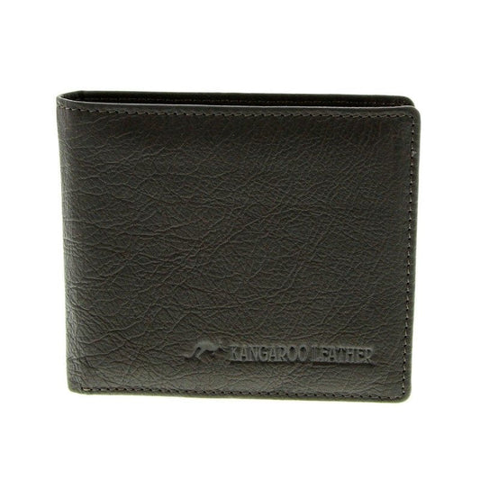 Barmah Kangaroo Leather 1 Fold Wallet | Black