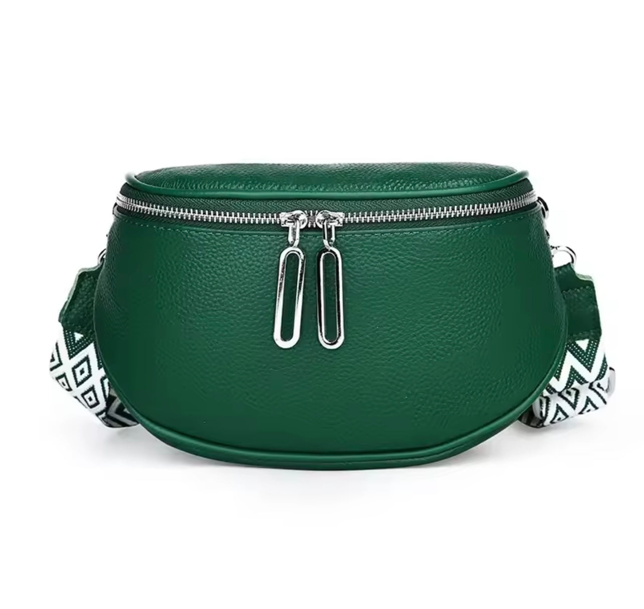 Hipster Crossbody 100% Leather | Green