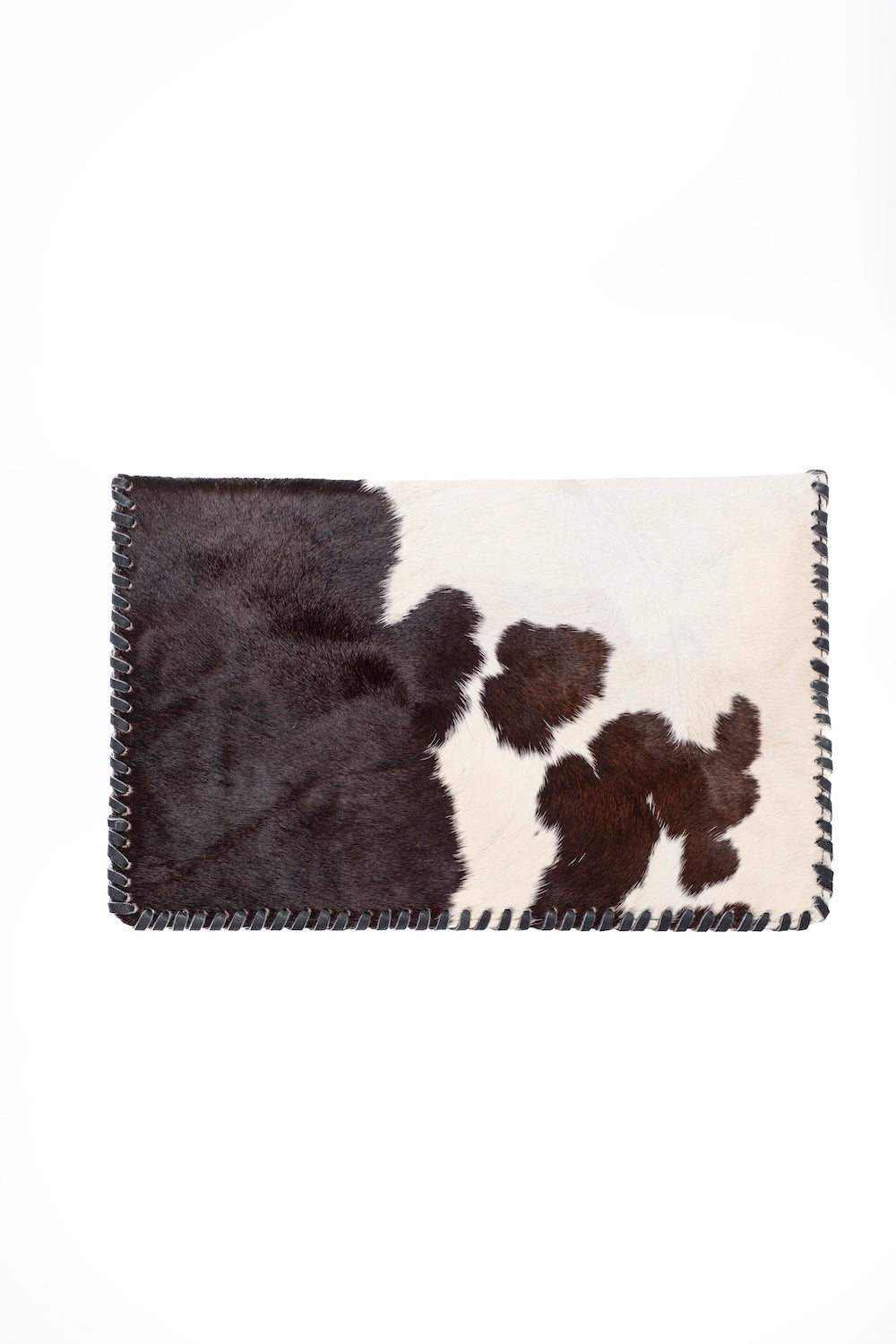 Monochrome Cowhide Clutch
