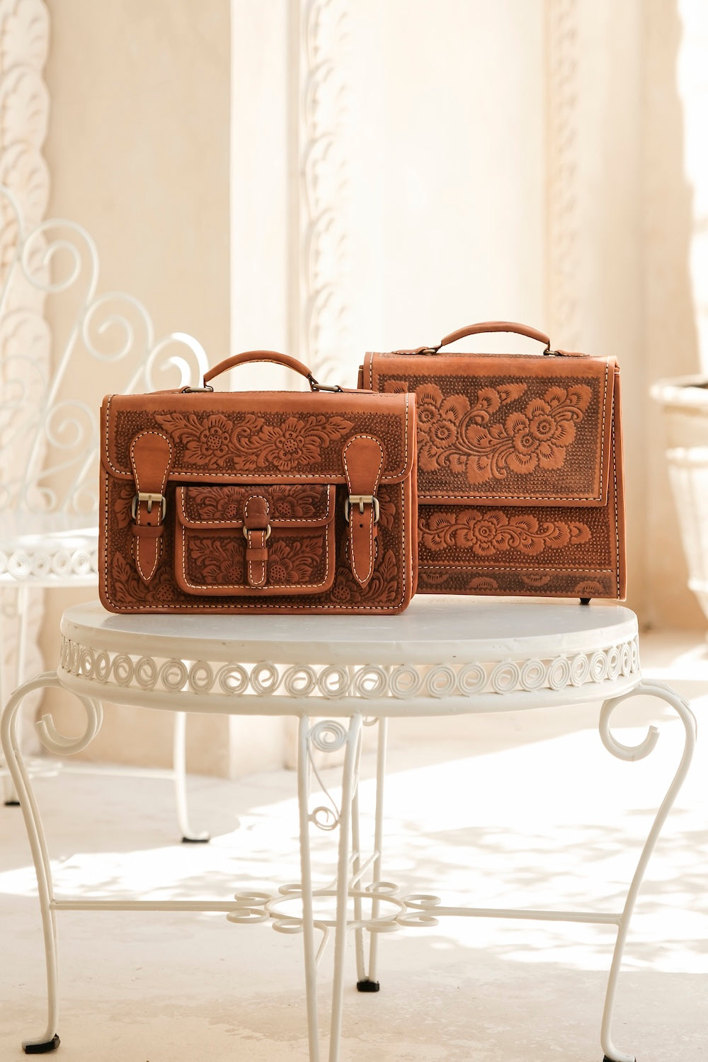 Marigold Tooled Satchel
