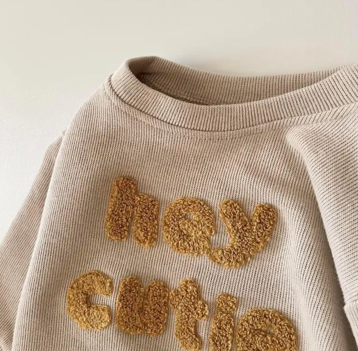 "Hey Cutie" slogan for fall and winter