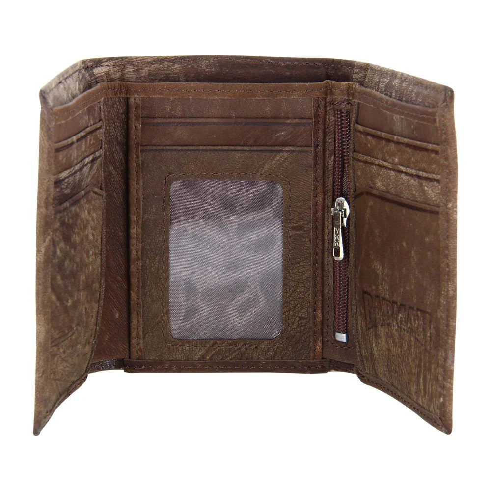 Barmah Hickorystone Kangaroo Leather 2 Fold Wallet handcrafted in Australia