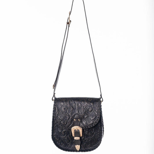 Indie Sky Leather Bag | Black