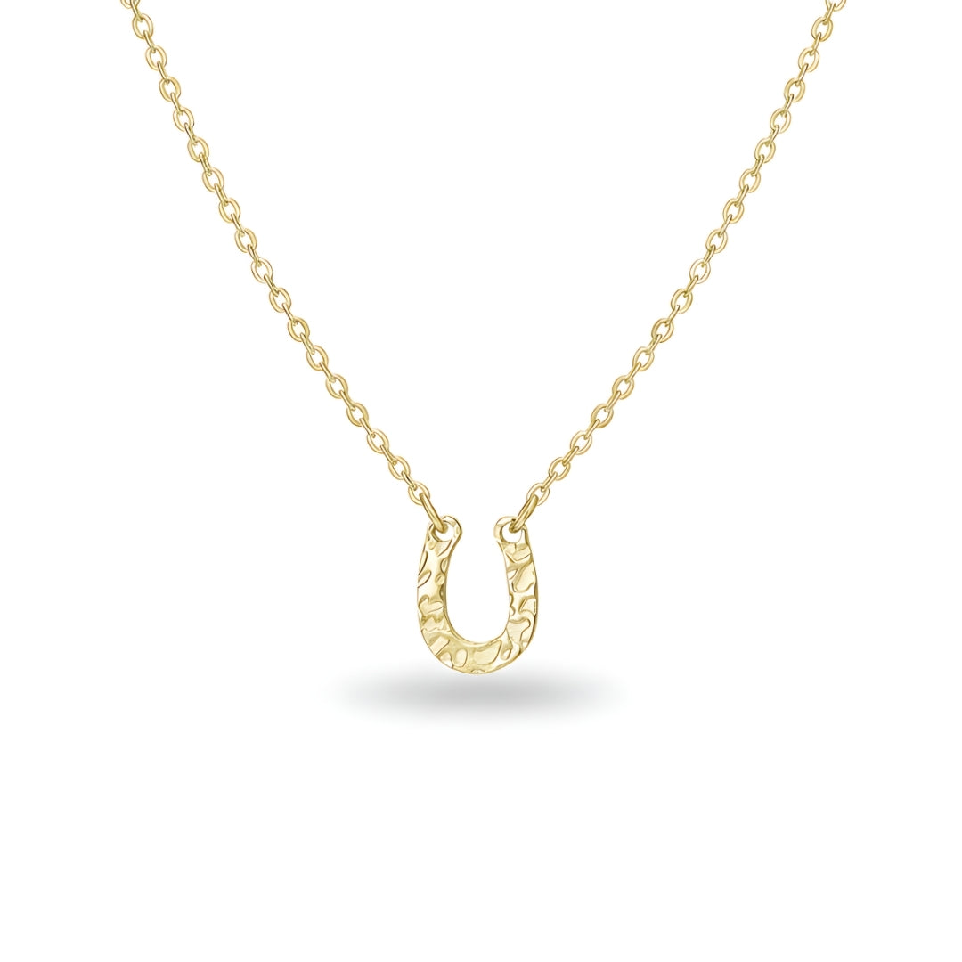Stylish Isla Fortuna Necklace Perth Australia House of Hide dainty hammered horseshoe necklace for chic everyday and special occasions