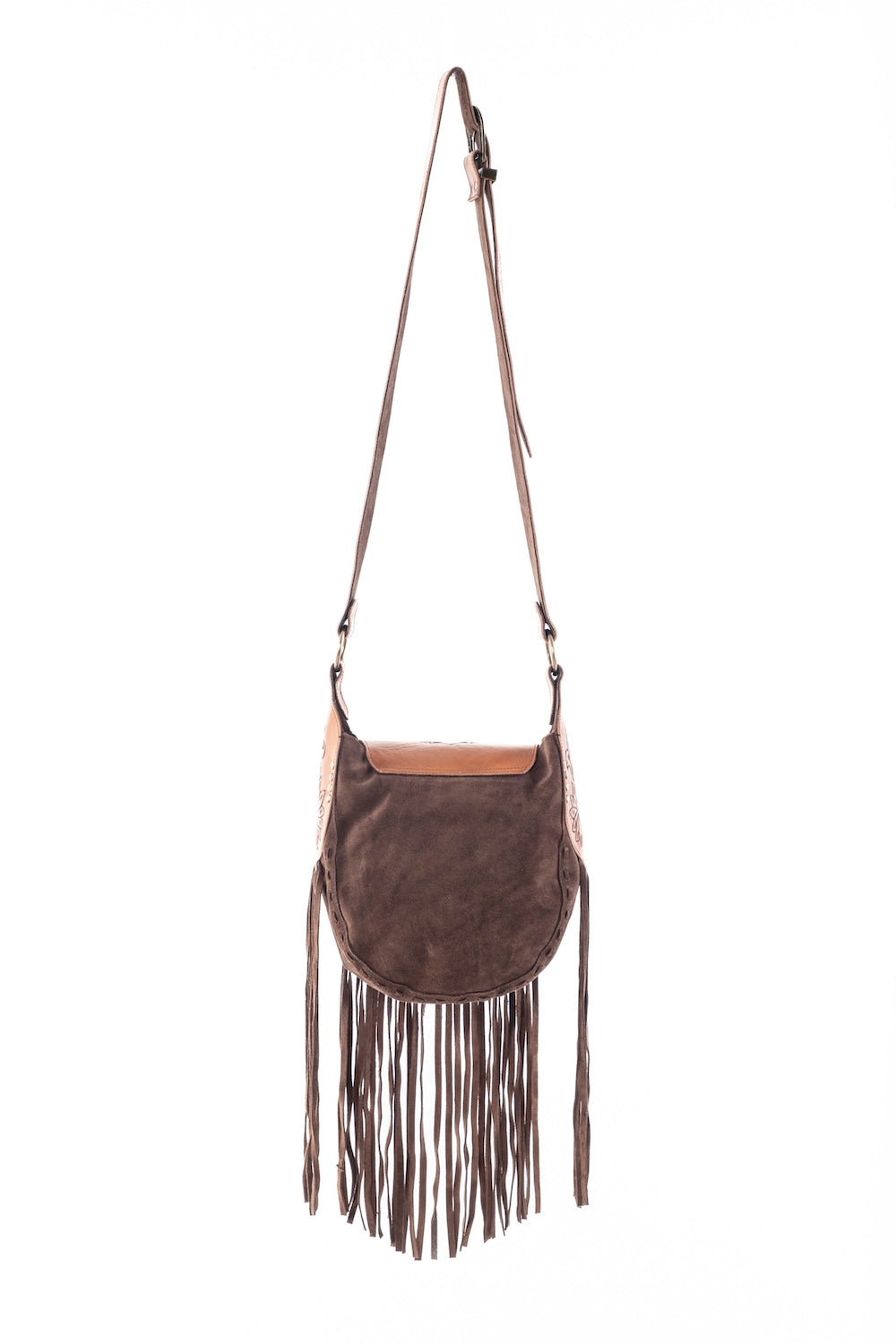 Montana Hand-Tooled Leather Crossbody Bag