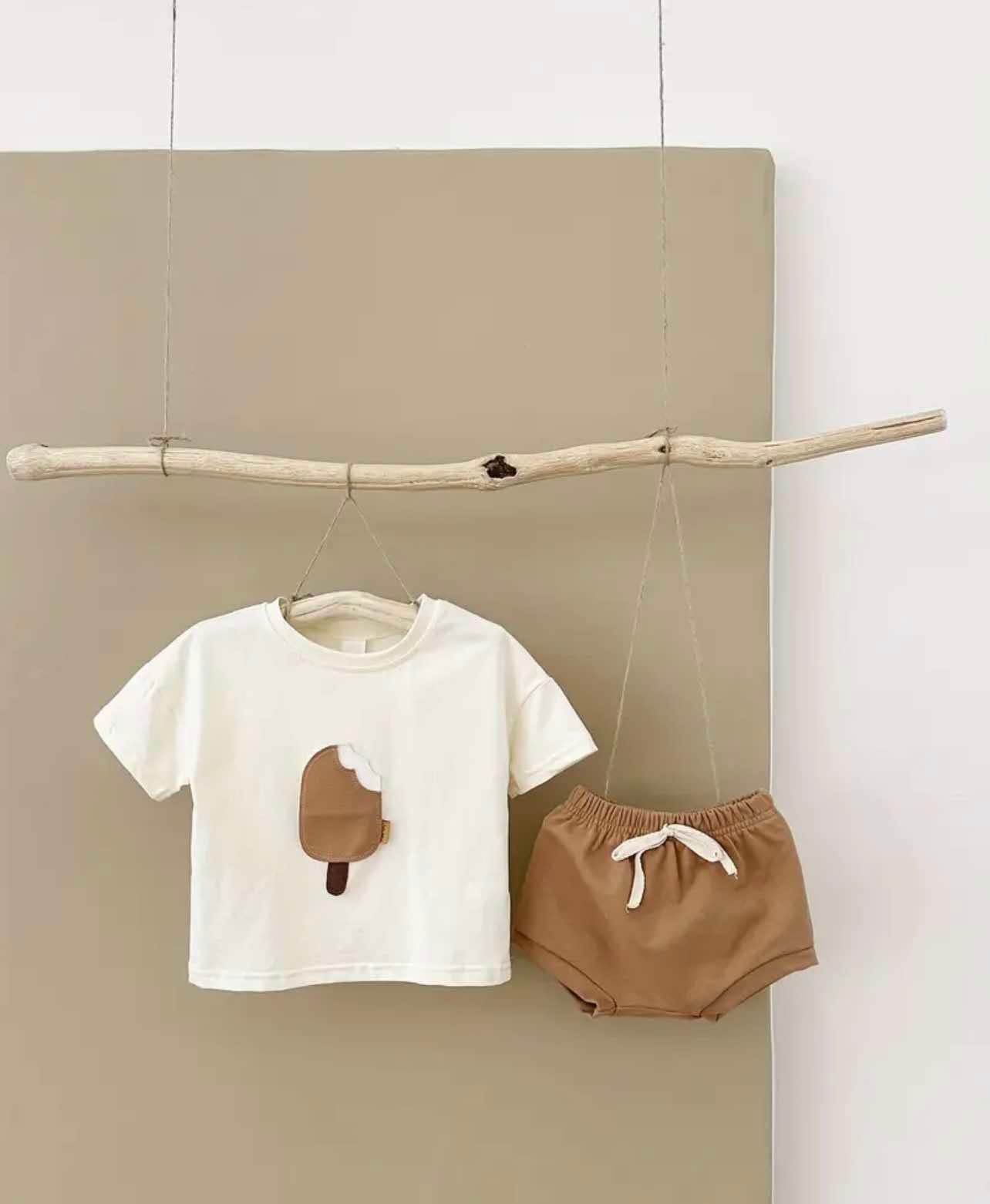 Stylish baby boy summer set, perfect for warm-weather outings and sunny backyard play