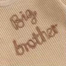 Make his big brother debut special with this cosy cream knit jumper. The perfect outfit for baby announcements and keepsake photos.