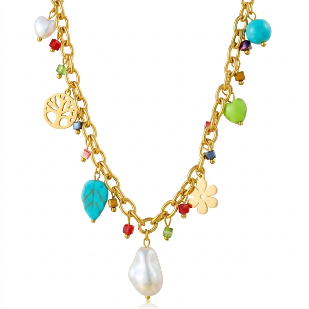 Boho Garden Charm Necklace