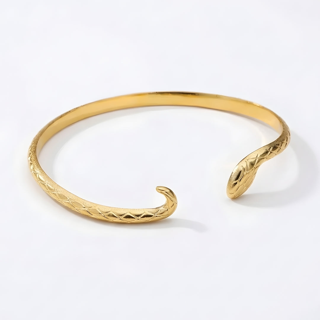 Serpentine Gold Bracelet