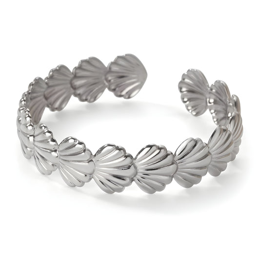 Marea Shell Silver Cuff Bracelet