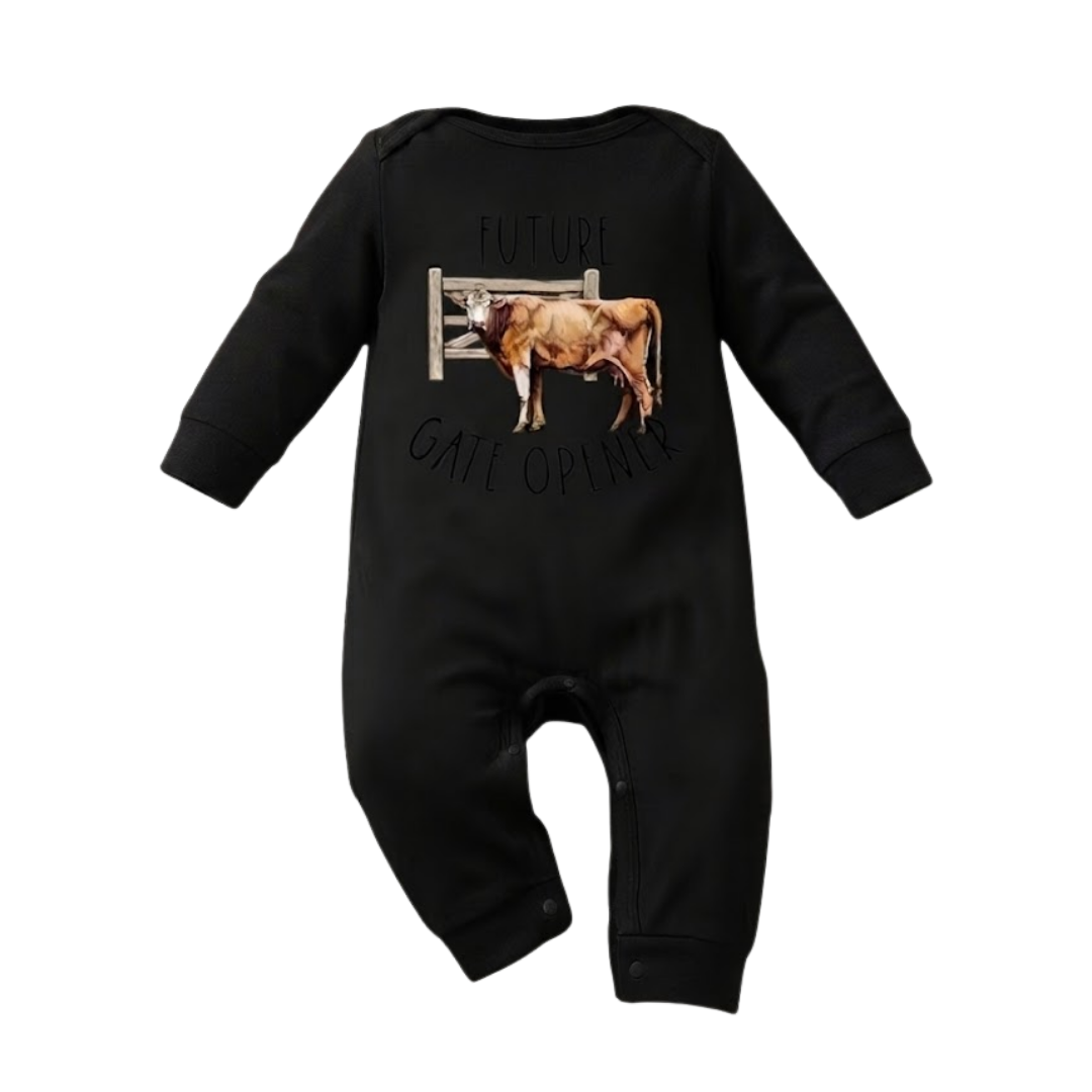 Future Gate Opener Romper | Black