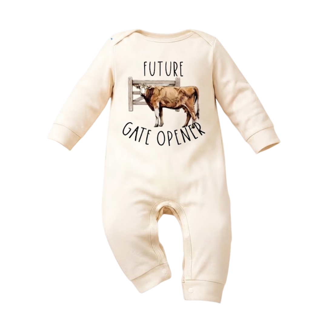 Future Gate Opener Romper | Beige