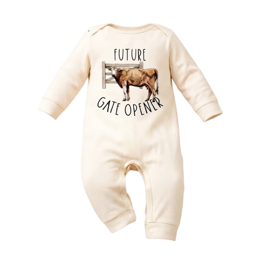 Future Gate Opener Romper | Beige