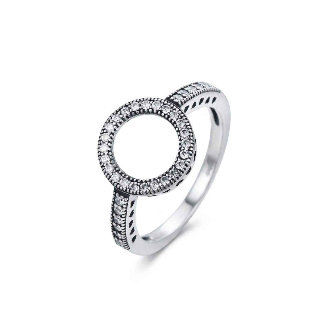 Radiant Halo Band Ring