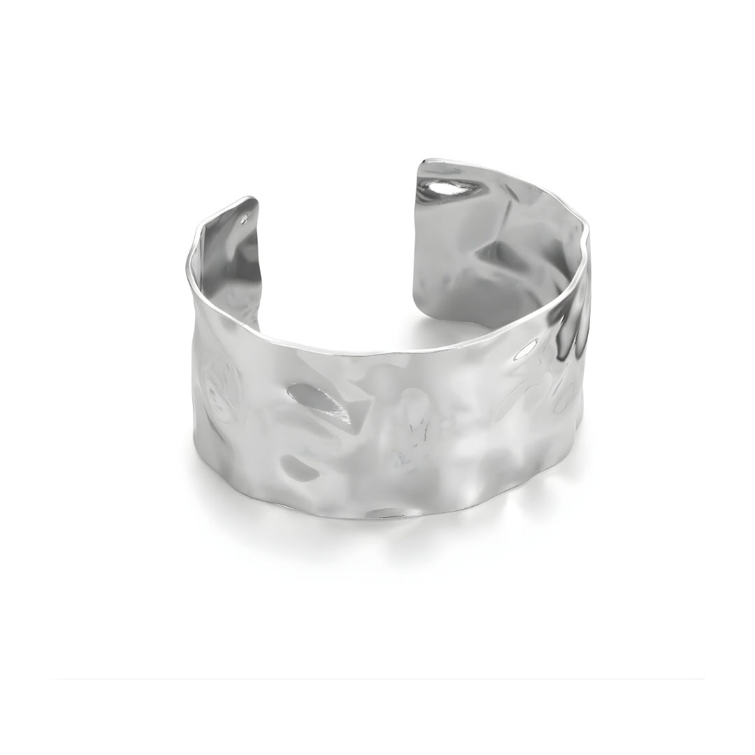 Céleste Silver Wide Cuff