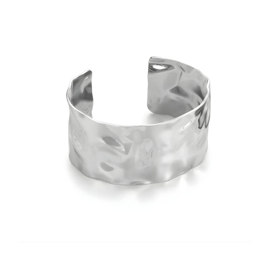Céleste Silver Wide Cuff