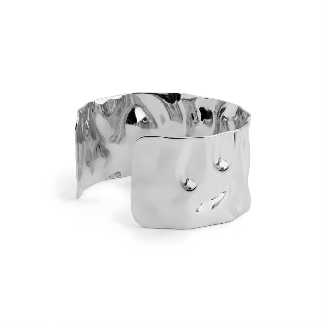 Céleste Silver Wide Cuff