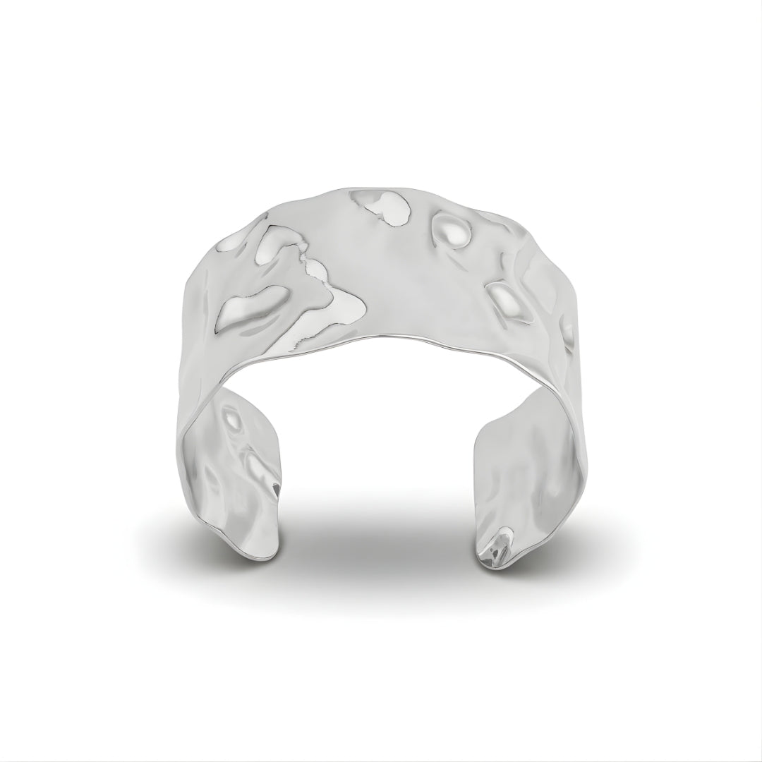 Céleste Silver Wide Cuff