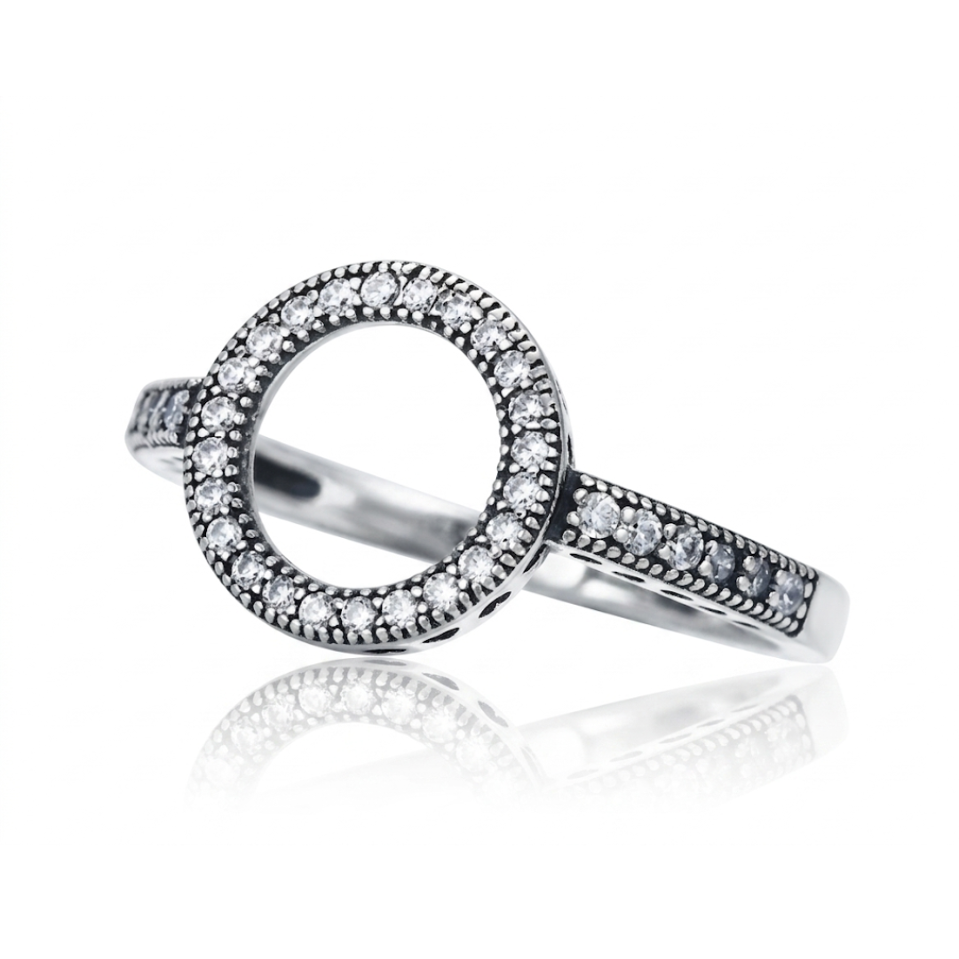 Radiant Halo Band Ring