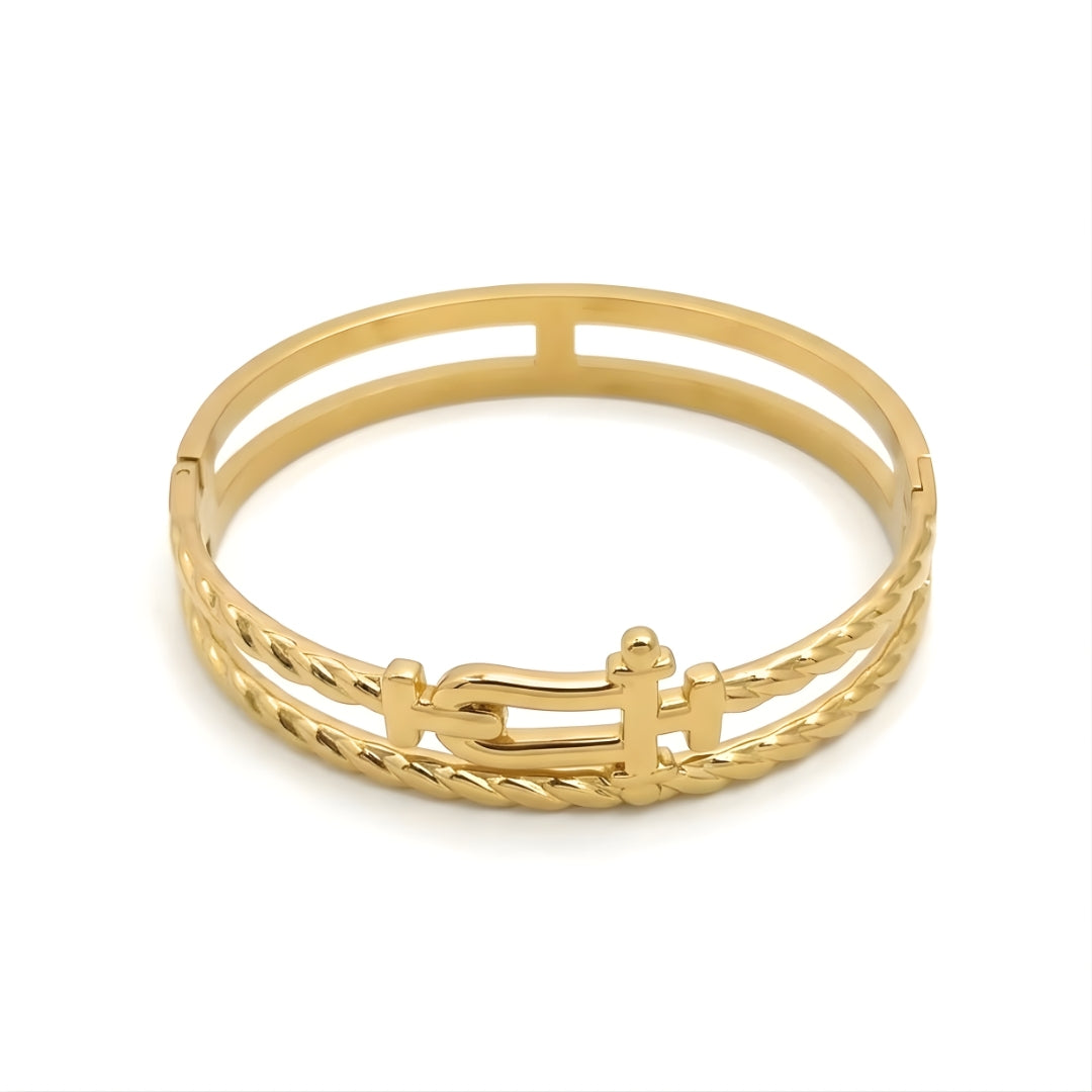 Golden Buckle Bangle