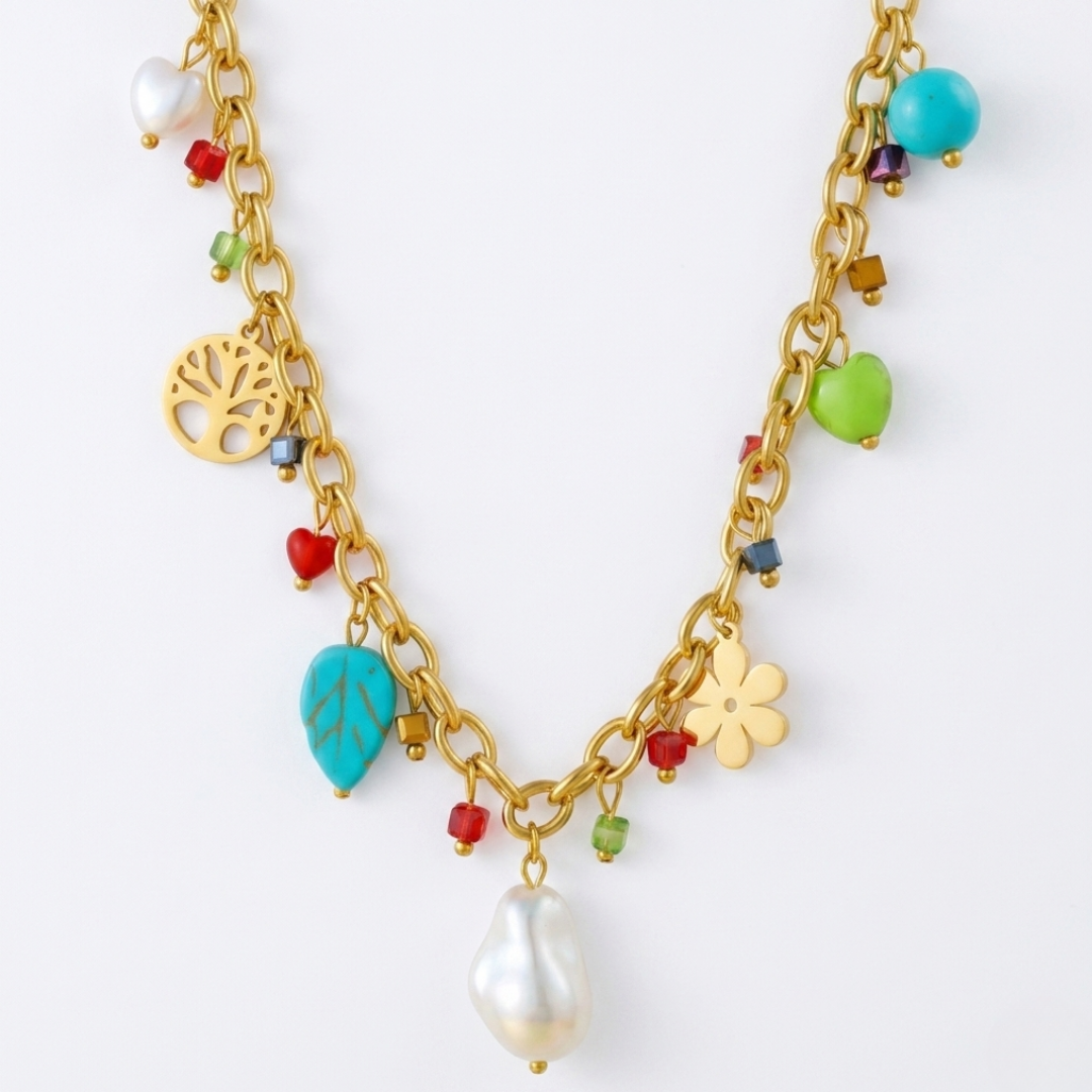 Boho Garden Charm Necklace