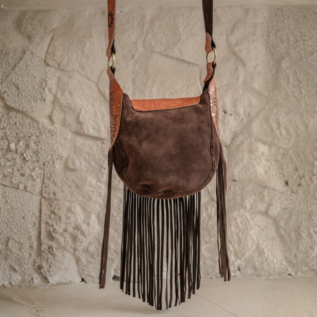 Montana Fringe Bag | Dark Brown