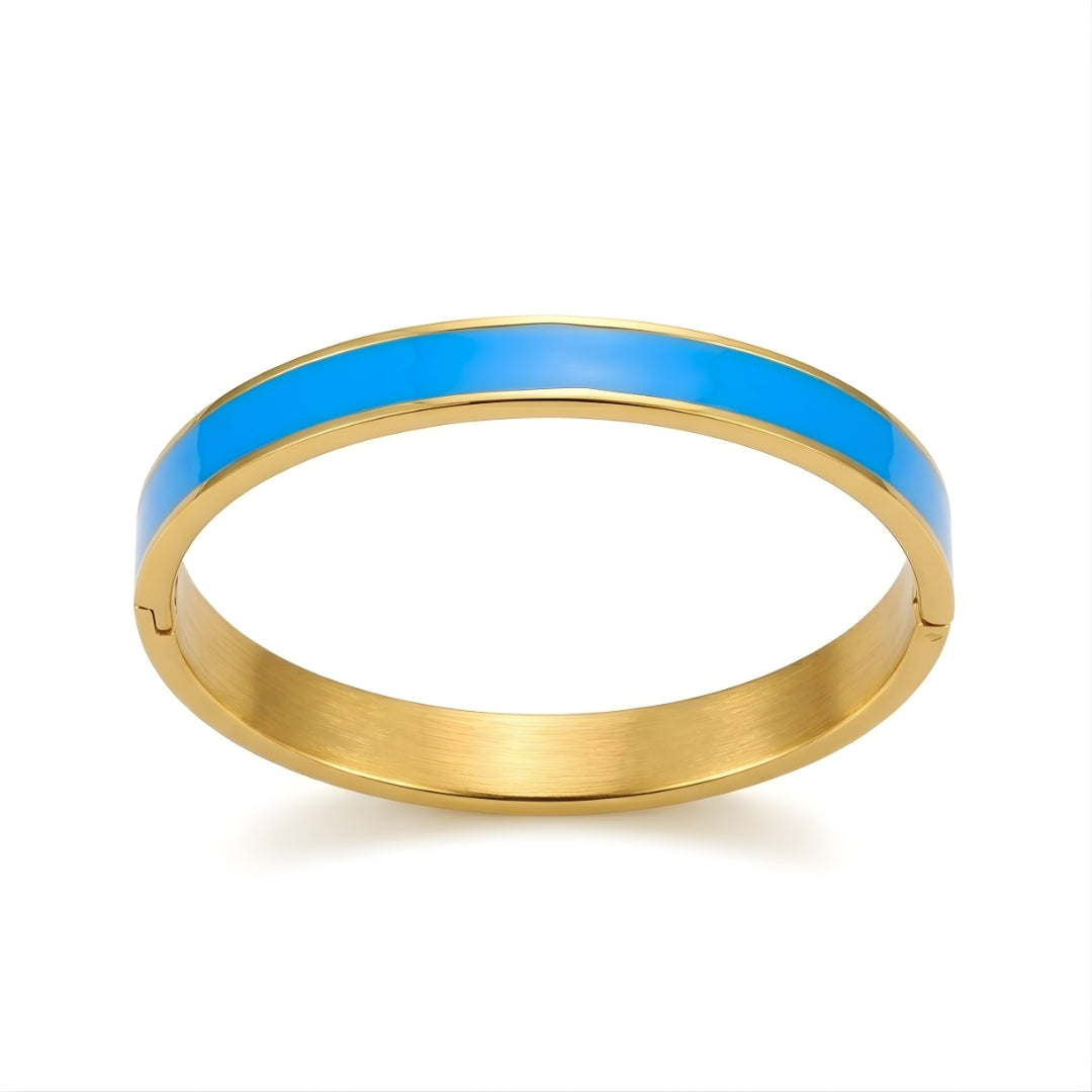 Celeste Enamel Luxe Steel Bracelet