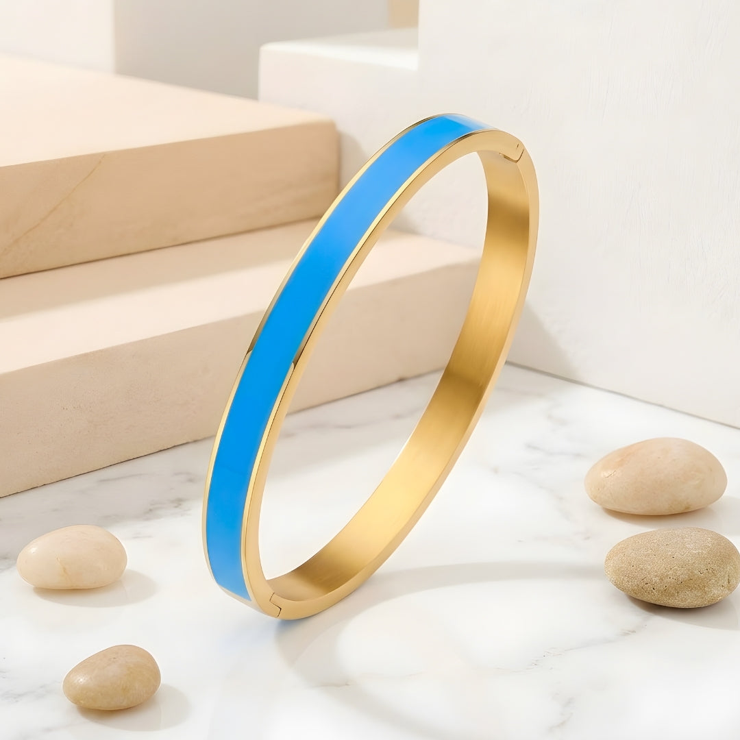 Celeste Enamel Luxe Steel Bracelet
