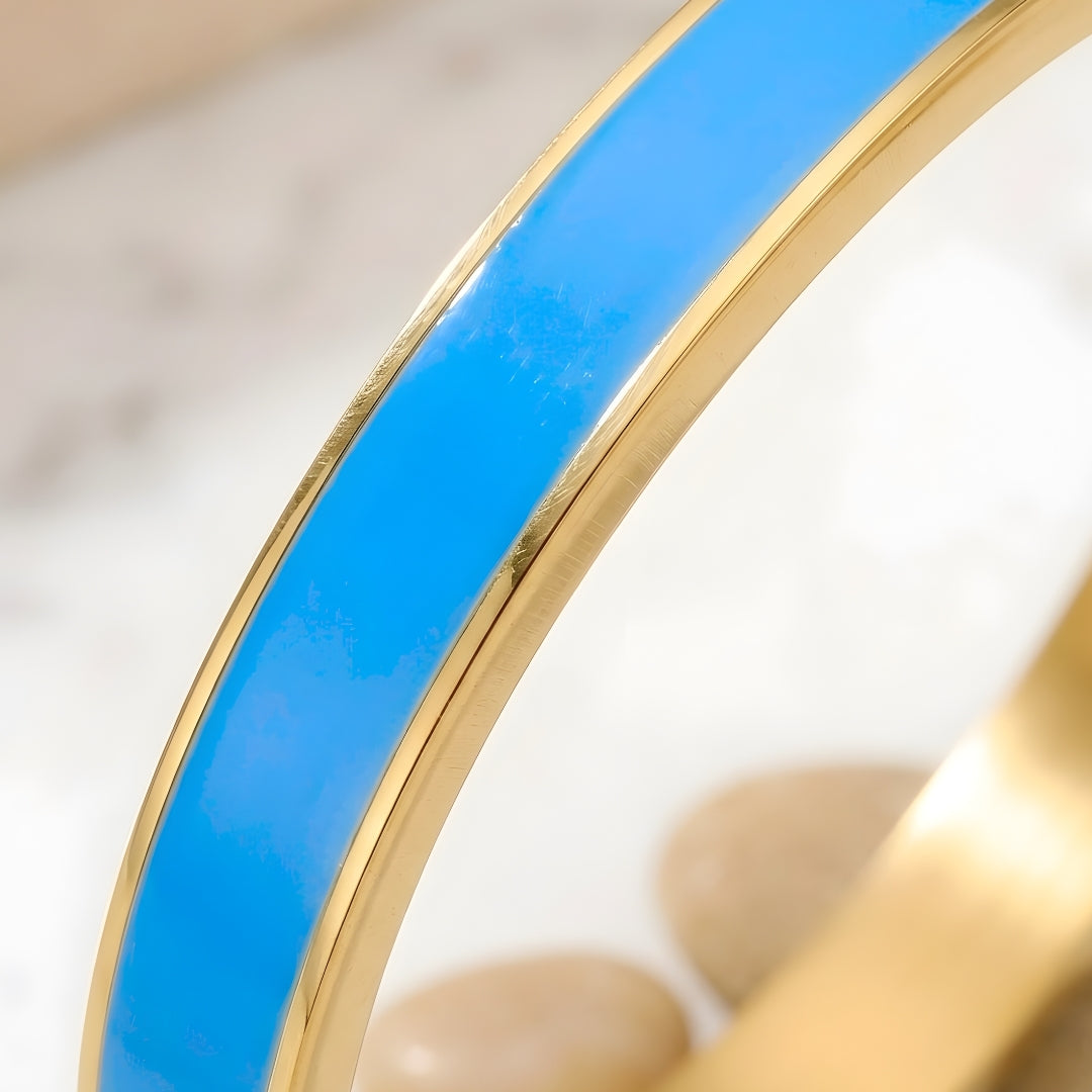Celeste Enamel Luxe Steel Bracelet