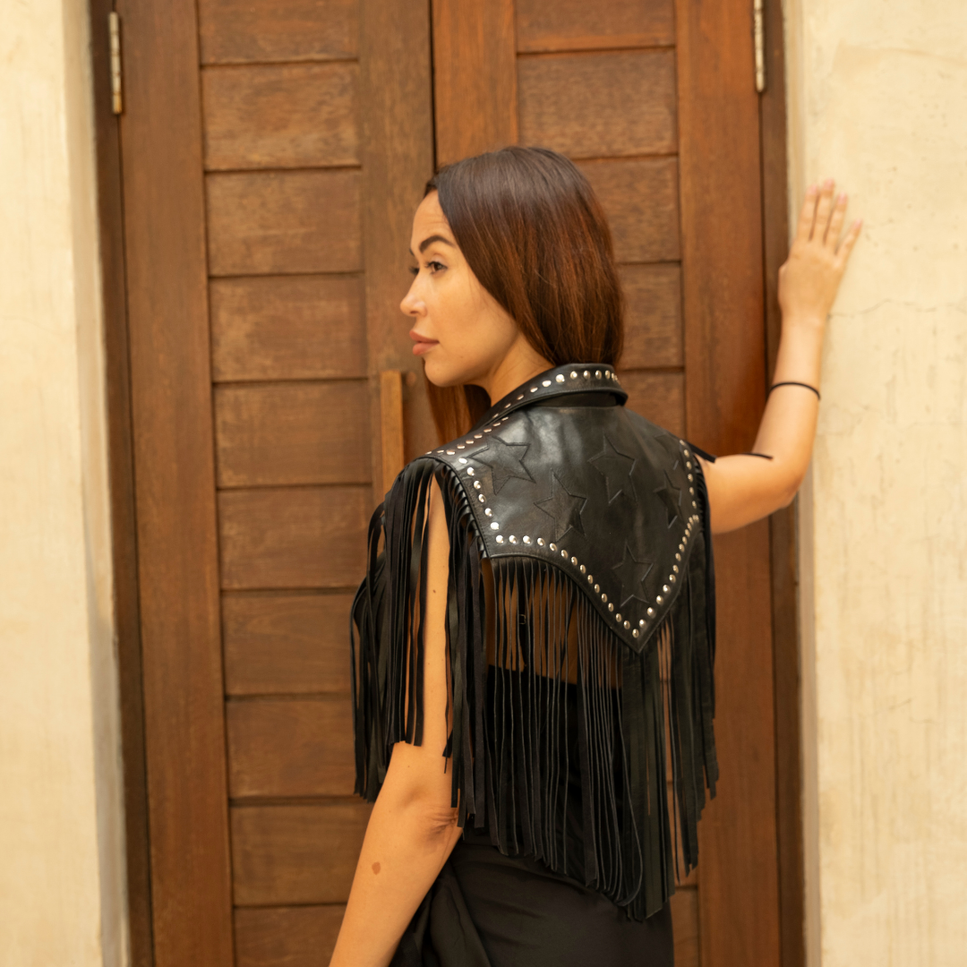 Lone Star Fringe Bolero | Black