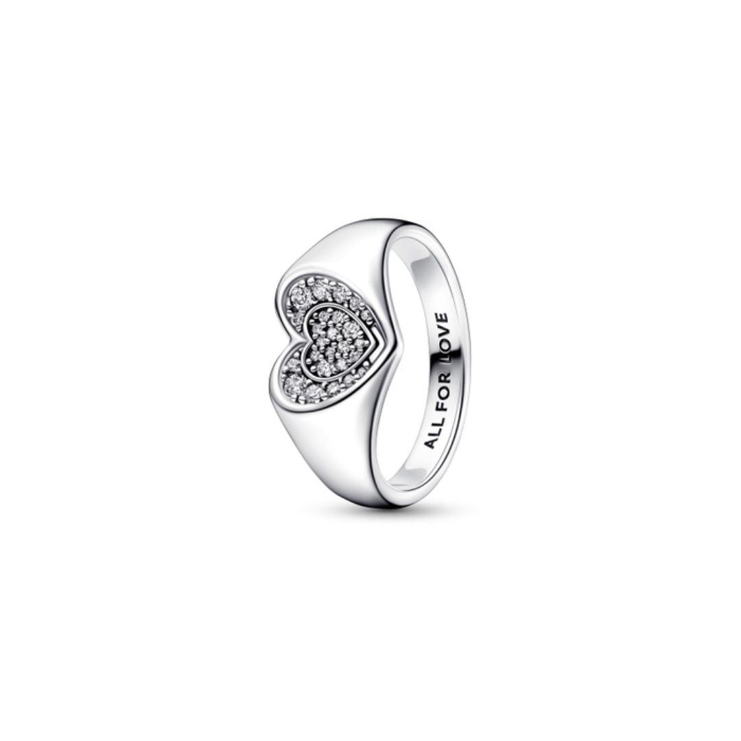 Heart Dome Signet Ring