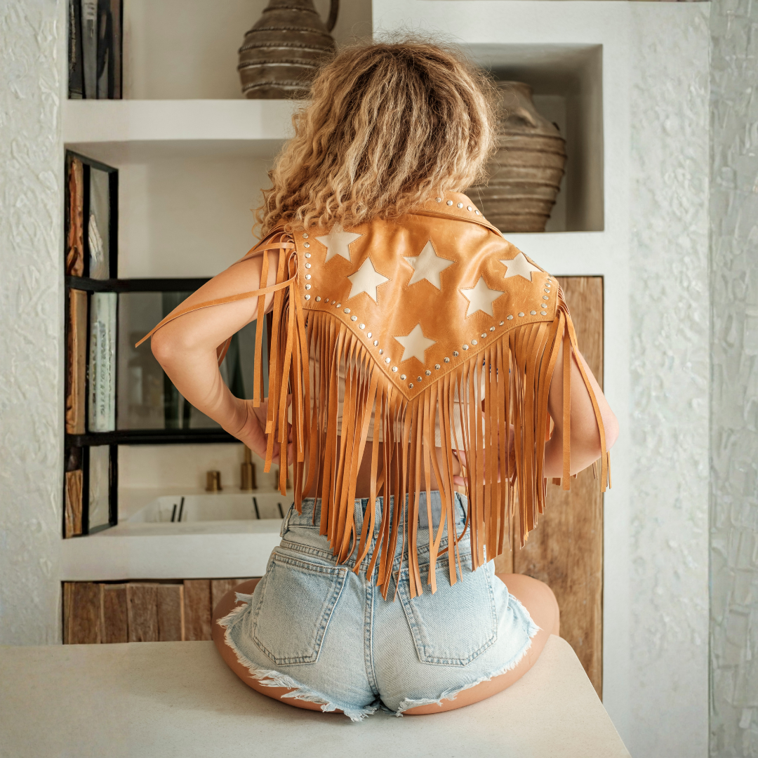 Lone Star Fringe Bolero | Tan