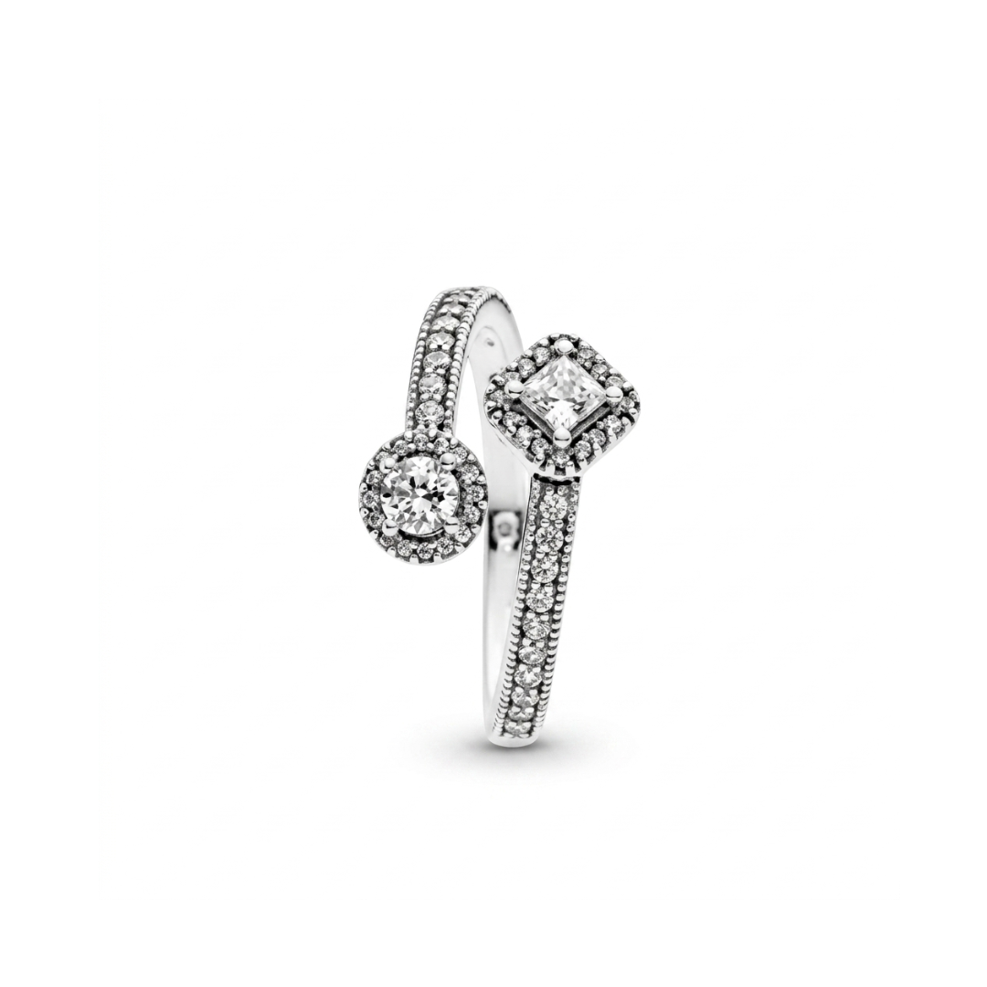 Duo Halo Open Ring