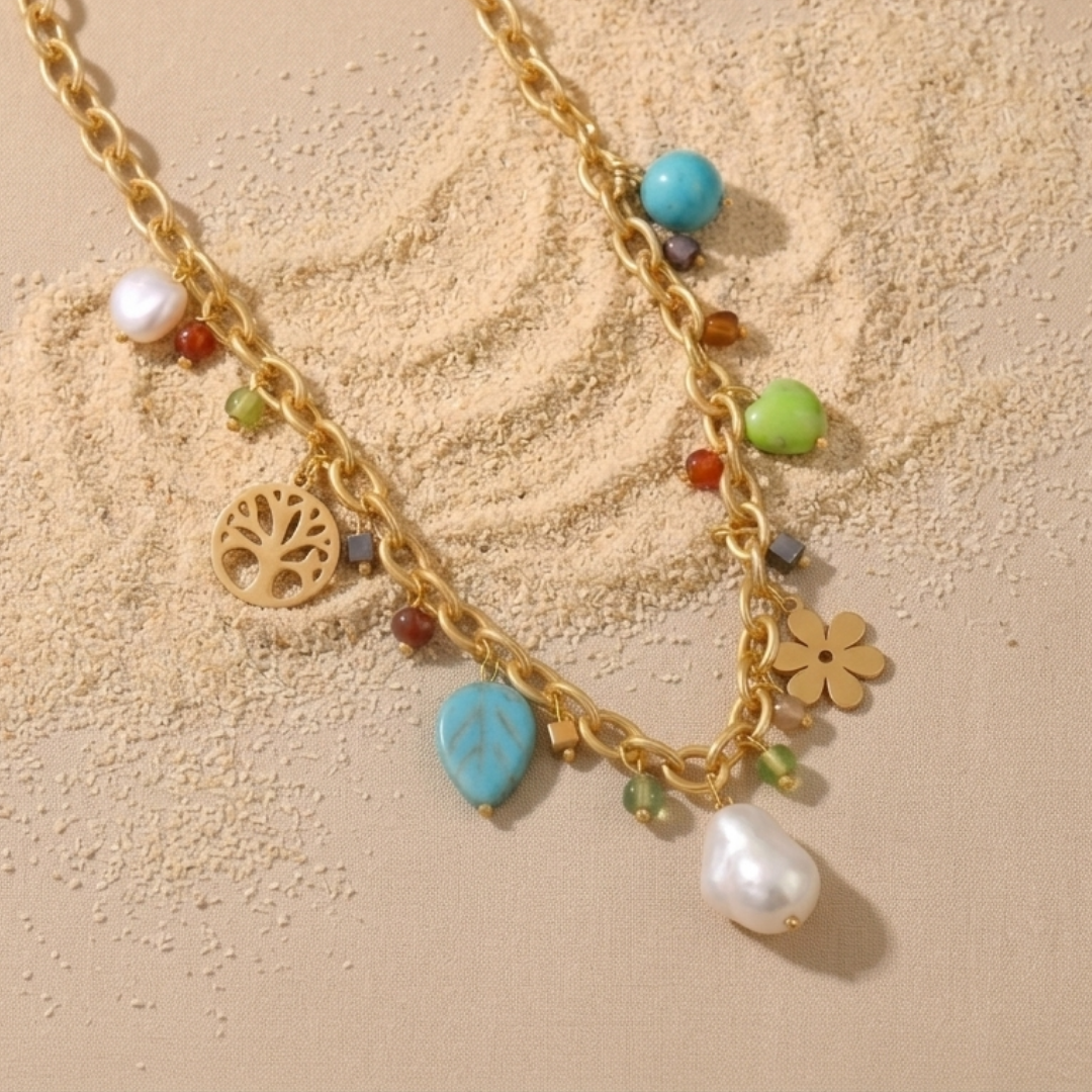 Boho Garden Charm Necklace
