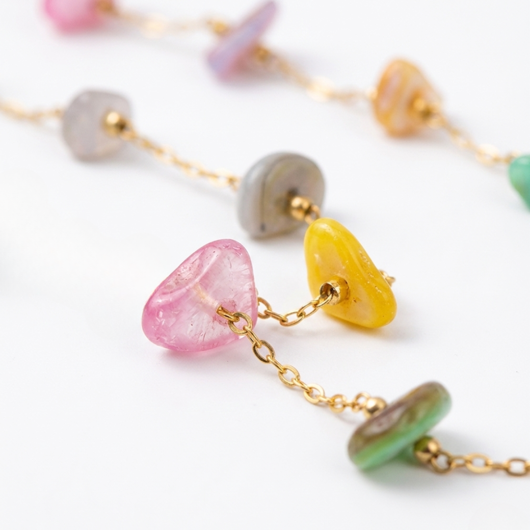 Pastel Multi-Stone Necklace