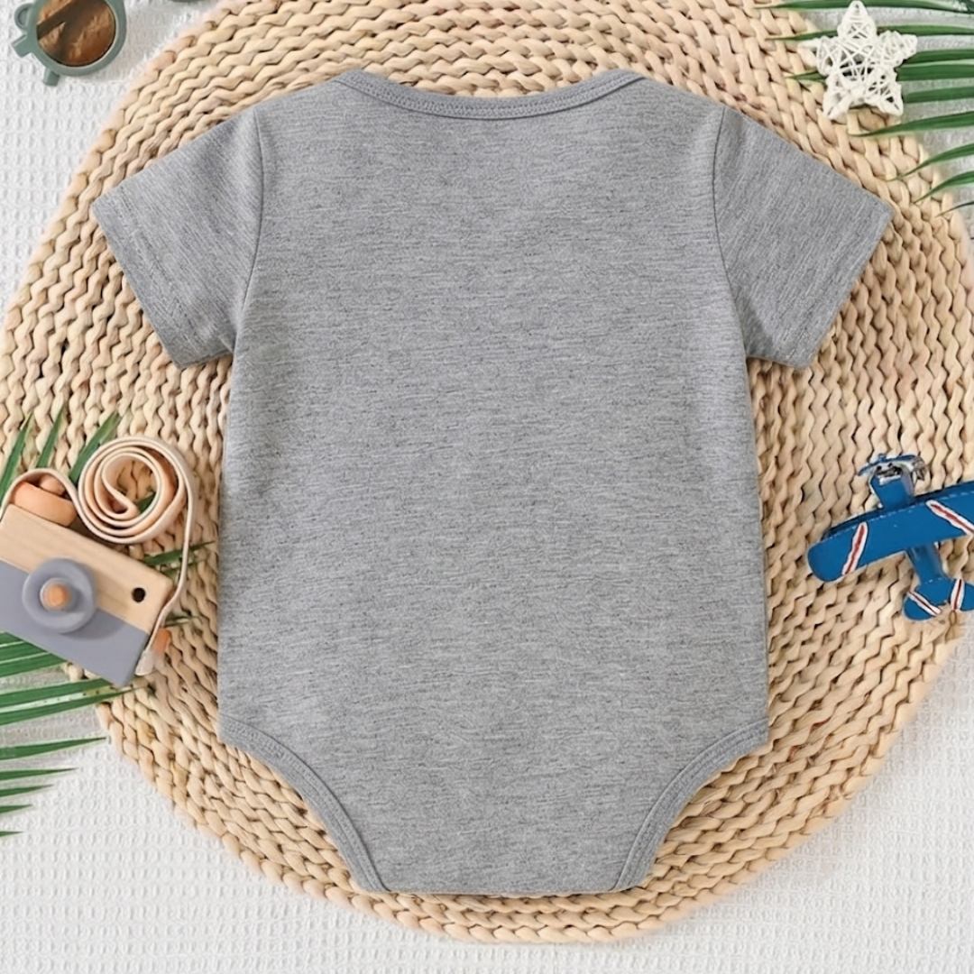 Future Gate Opener Baby Onesie | Grey