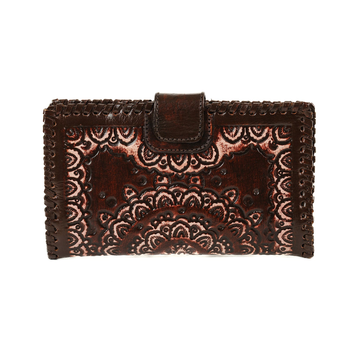 Dustwood Carved Wallet | Burgundy