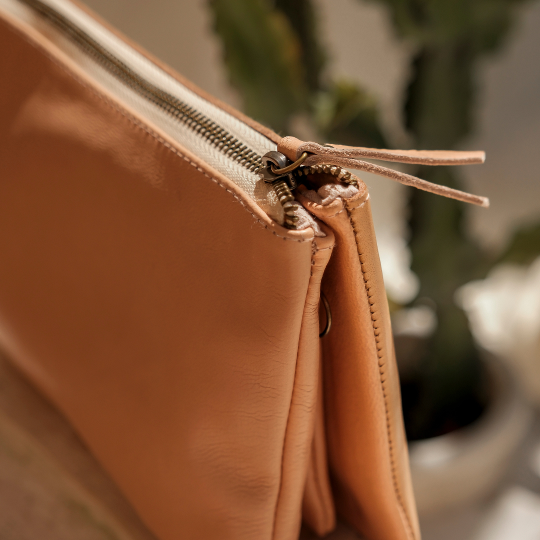Bonnie Leather Wallet | Cream Beige