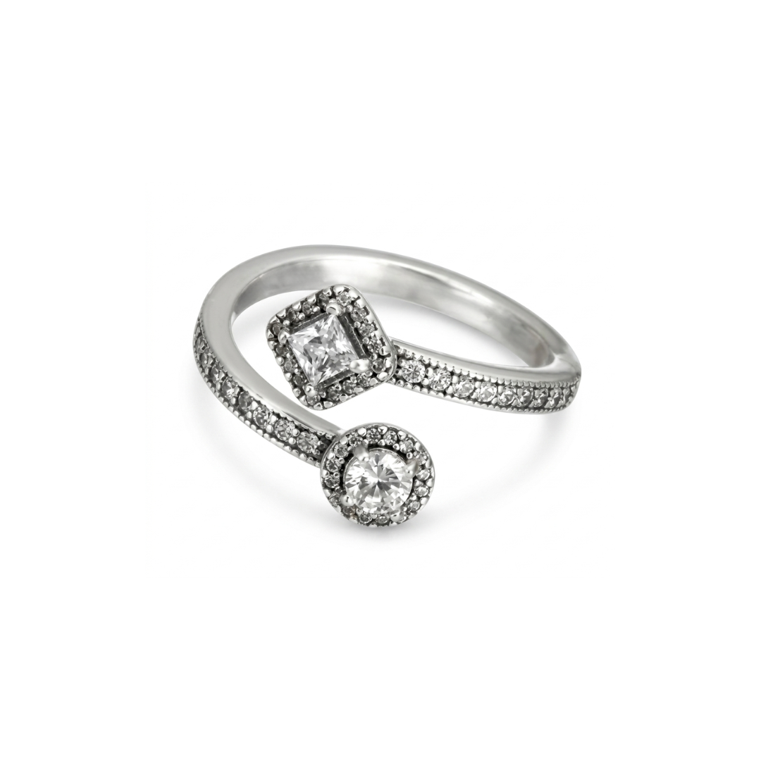 Duo Halo Open Ring
