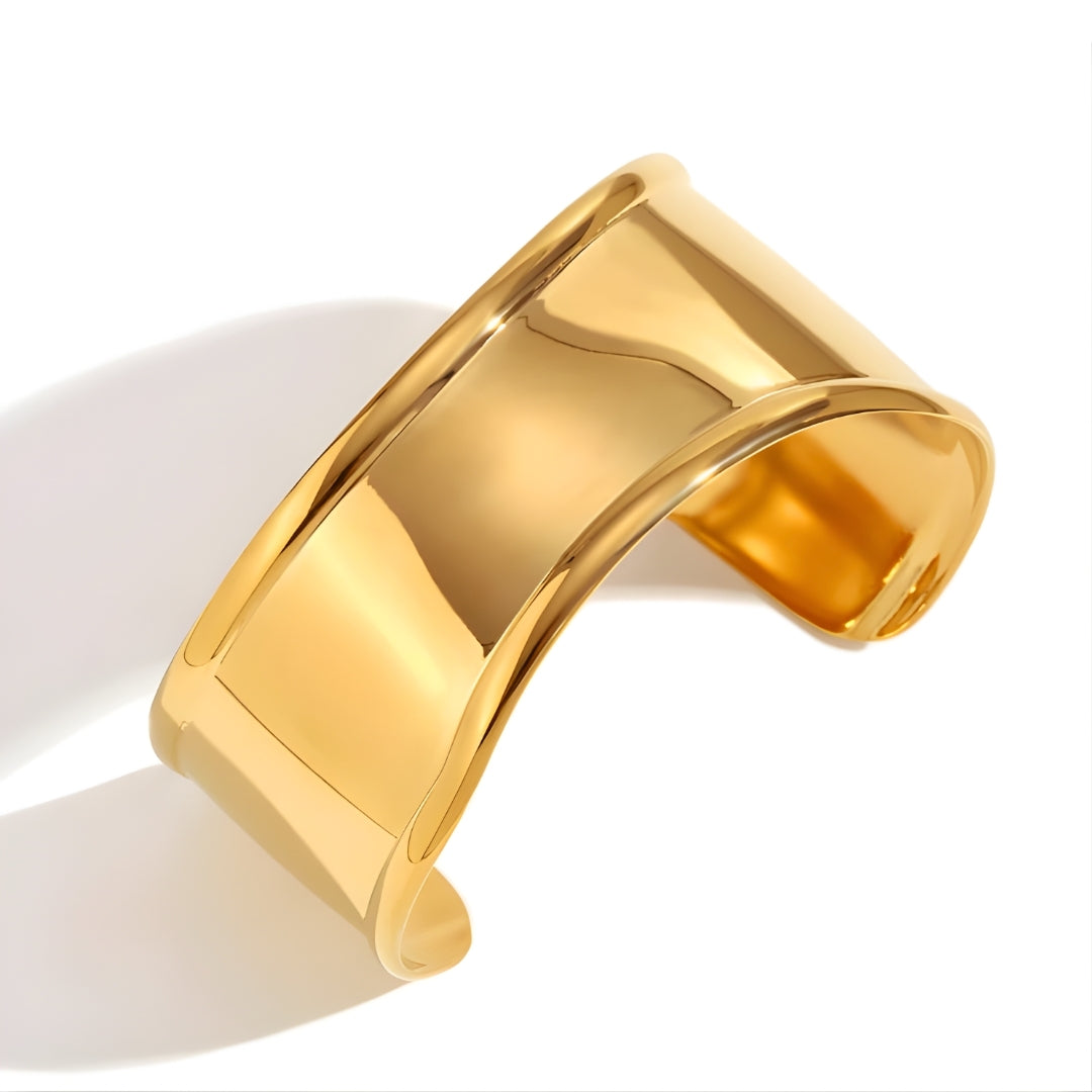 Luxe Bone Cuff Golden Bracelet