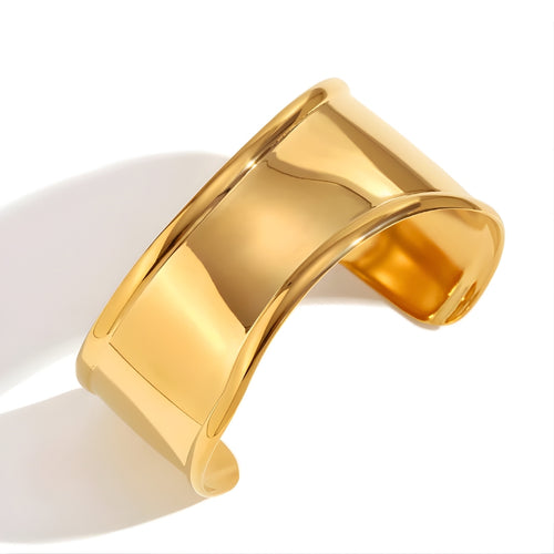 Luxe Bone Cuff Golden Bracelet