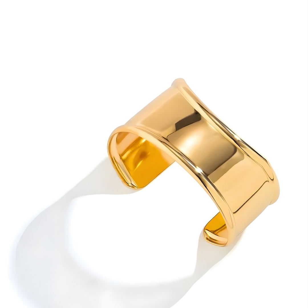 Luxe Bone Cuff Golden Bracelet