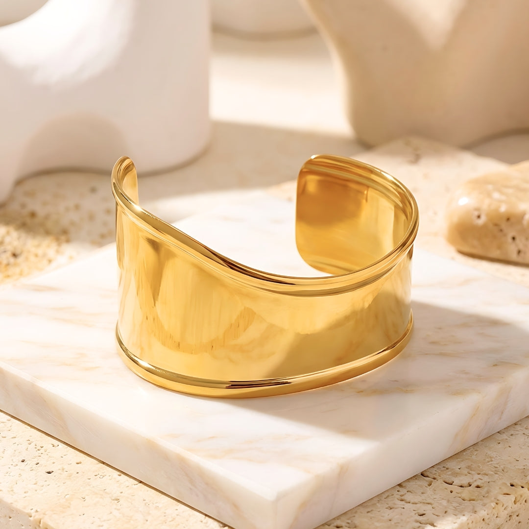 Luxe Bone Cuff Golden Bracelet