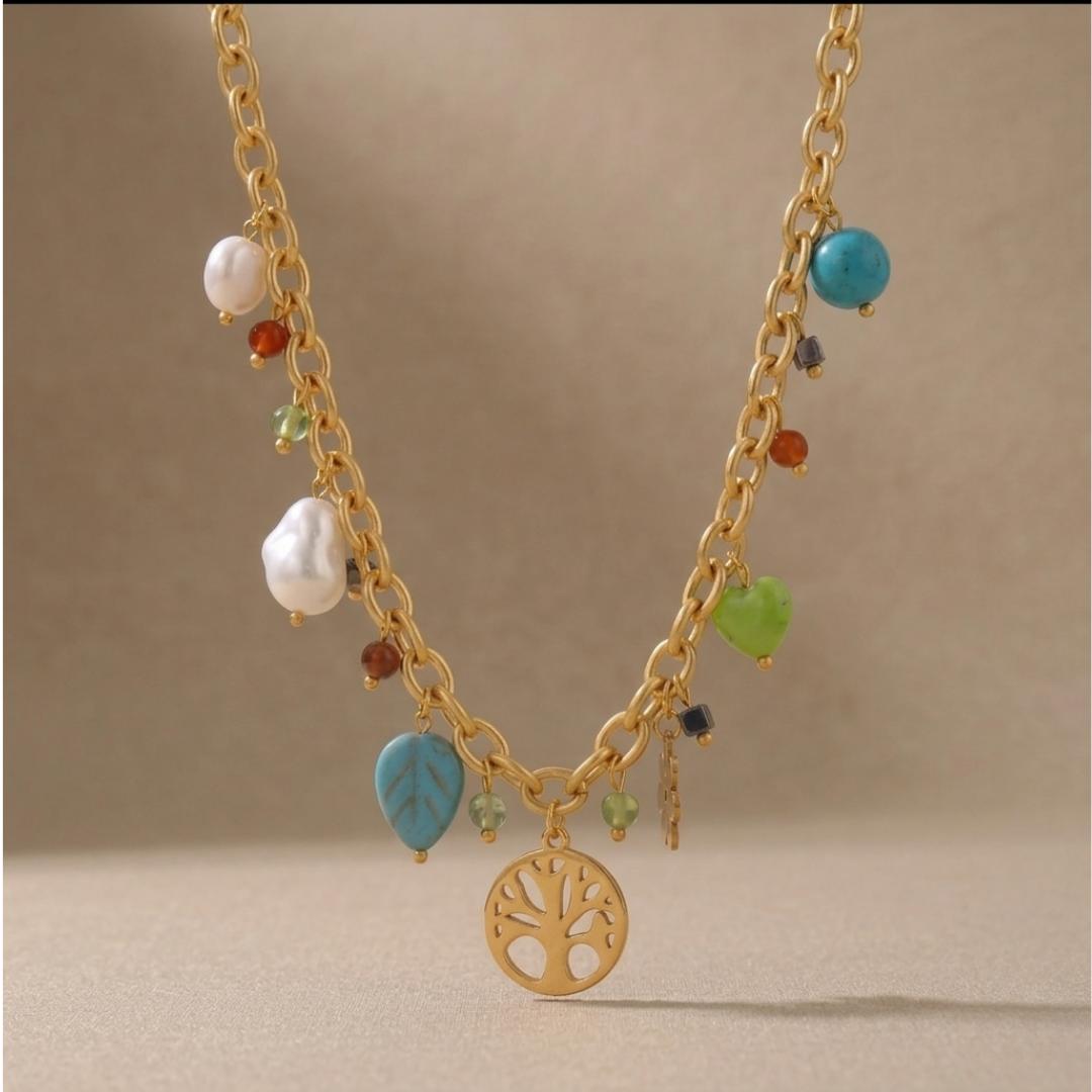 Boho Garden Charm Necklace