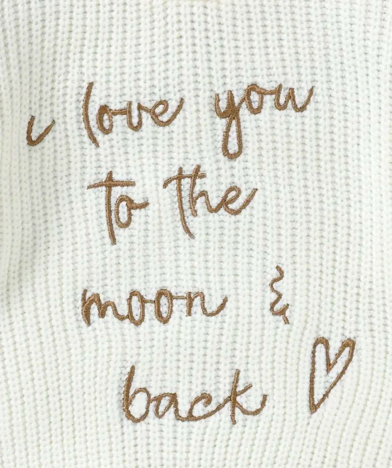 "Love You to the Moon & Back" White Romper