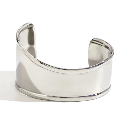 Luxe Bone Cuff Silver Bracelet