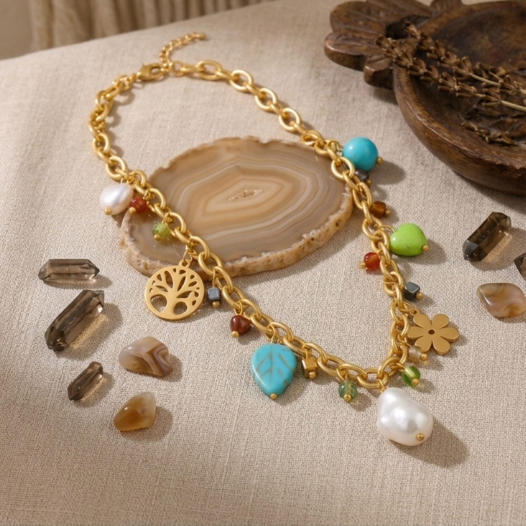 Boho Garden Charm Necklace